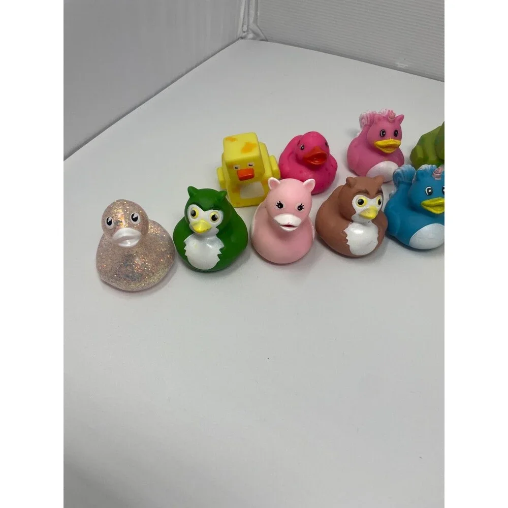 Mixed Lot of 20+ Collectible Rubber Duckies Ducks Oriental trading Rinco BMI